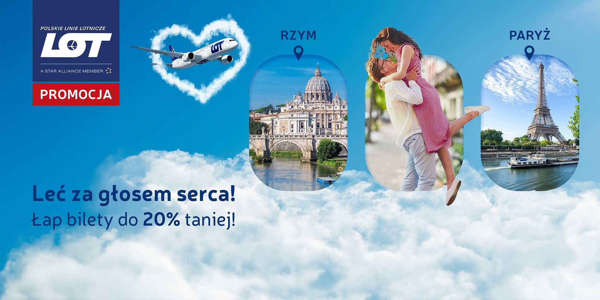Leć za głosem serca! Polskie Linie Lotnicze LOT wystartowały z walentynkową promocją