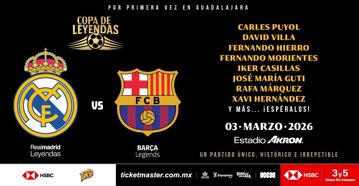 Real Madrid vs Barcelona: Guadalajara se convertirá en escenario de historia con la primera Copa de Leyendas