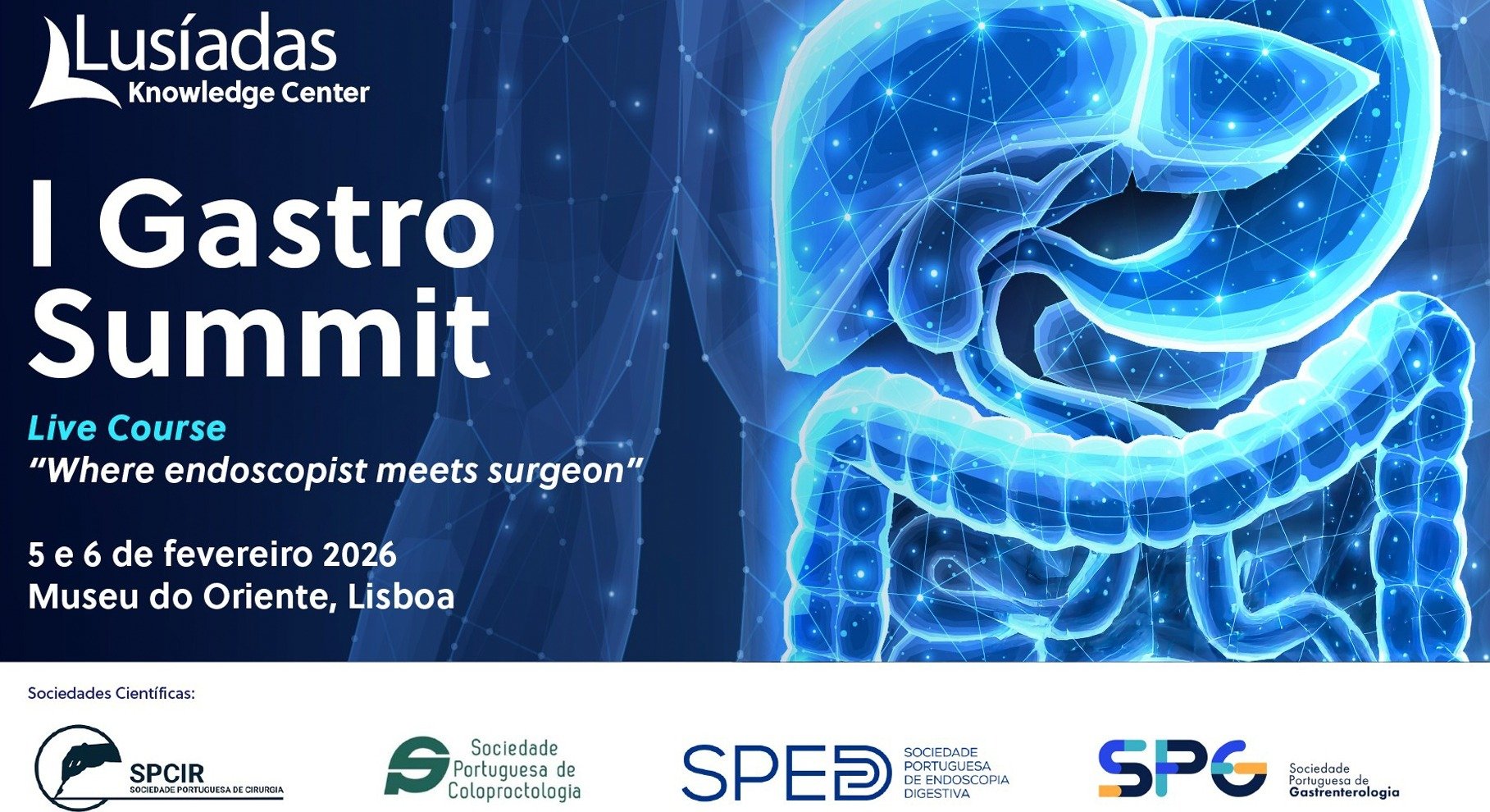 Lusíadas Saúde promove 1.ª edição do Gastro Summit com cirurgias em direto e inovação clínica em saúde digestiva