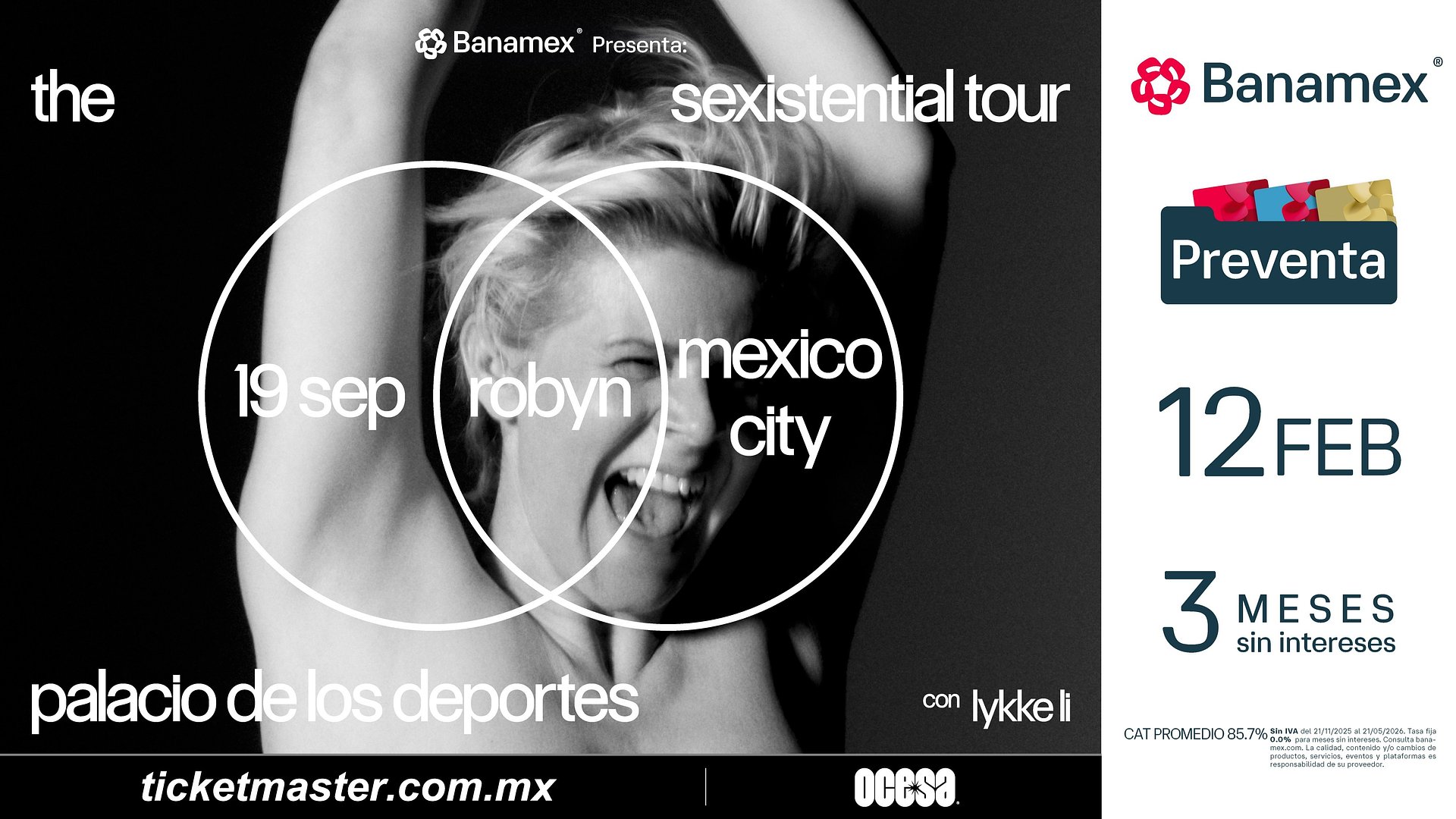 BANAMEX PRESENTA: ROBYN ANUNCIA THE SEXISTENTIAL TOUR