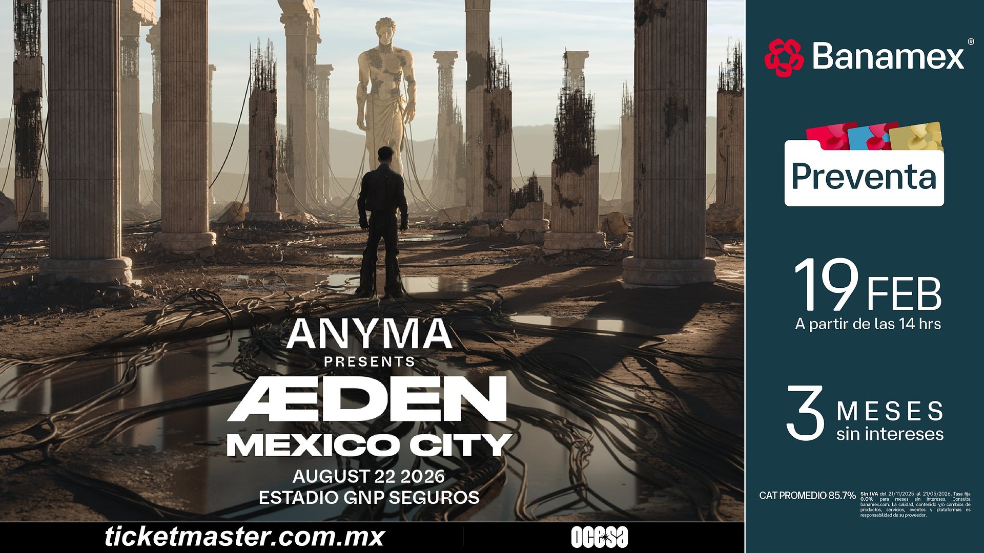 ANYMA ANUNCIA SU REGRESO A MÉXICO CON LA GIRA GLOBAL ‘ÆDEN’ 2026