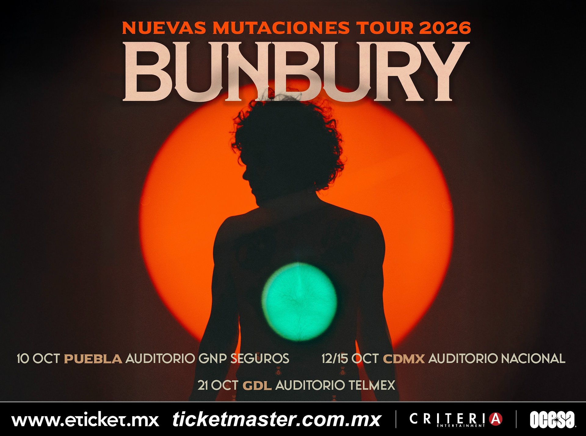 NUEVAS MUTACIONES TOUR: BUNBURY SIGUE MARCANDO LA HISTORIA DEL ROCK EN ESPAÑOL CON MÚSICA INÉDITA Y UNA GIRA INTERNACIONAL