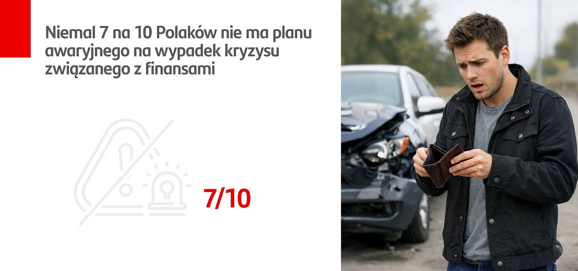 Santander Consumer Bank: Niemal 7 na 10 Polaków nie ma planu awaryjnego na wypadek kryzysu związanego z finansami