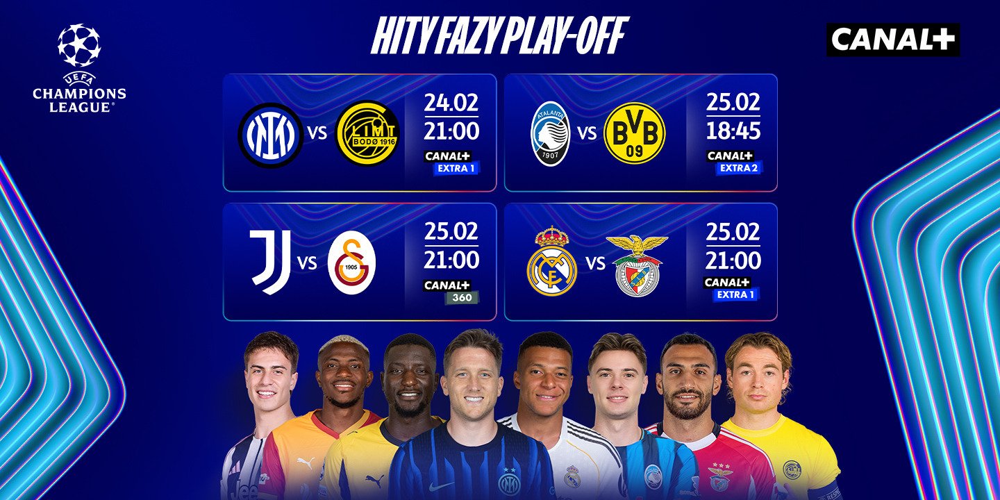 Rewanżowe mecze barażowe UEFA Champions League w CANAL+: Inter Zielińskiego awansuje dalej? Hit Real Madryt – Benfica