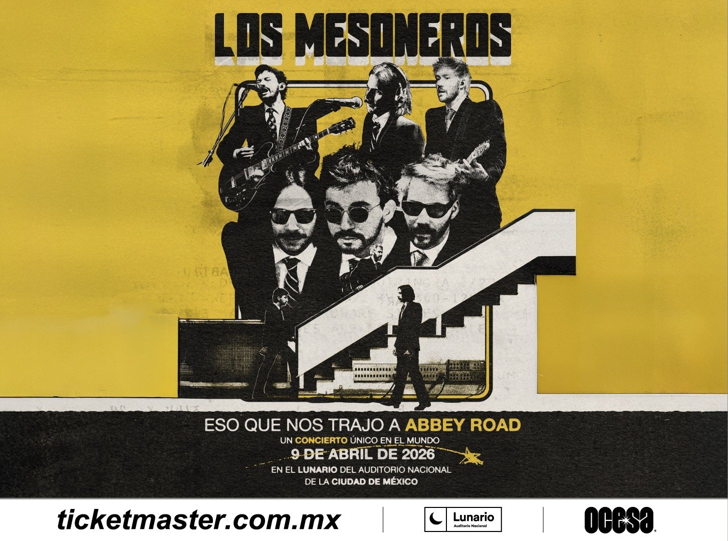 Desde Venezuela y al puro estilo de Abbey Road, Los Mesoneros junto a su pop rock latinoamericano, sonarán en México