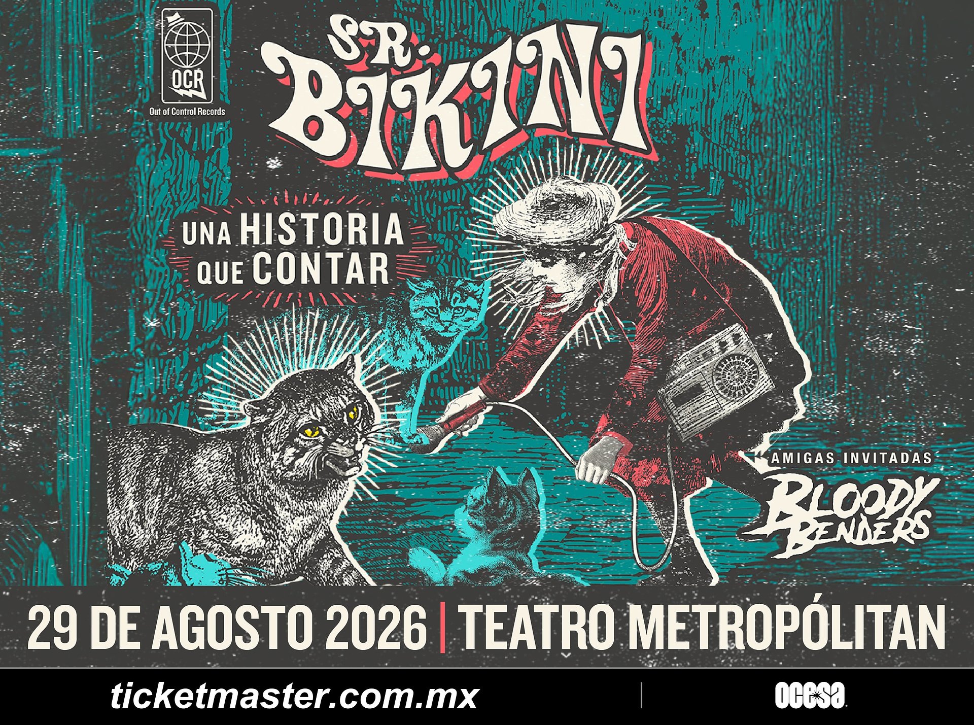 A surfear con Sr. Bikini en el Metropólitan: el trío enmascarado anuncia concierto con nueva música