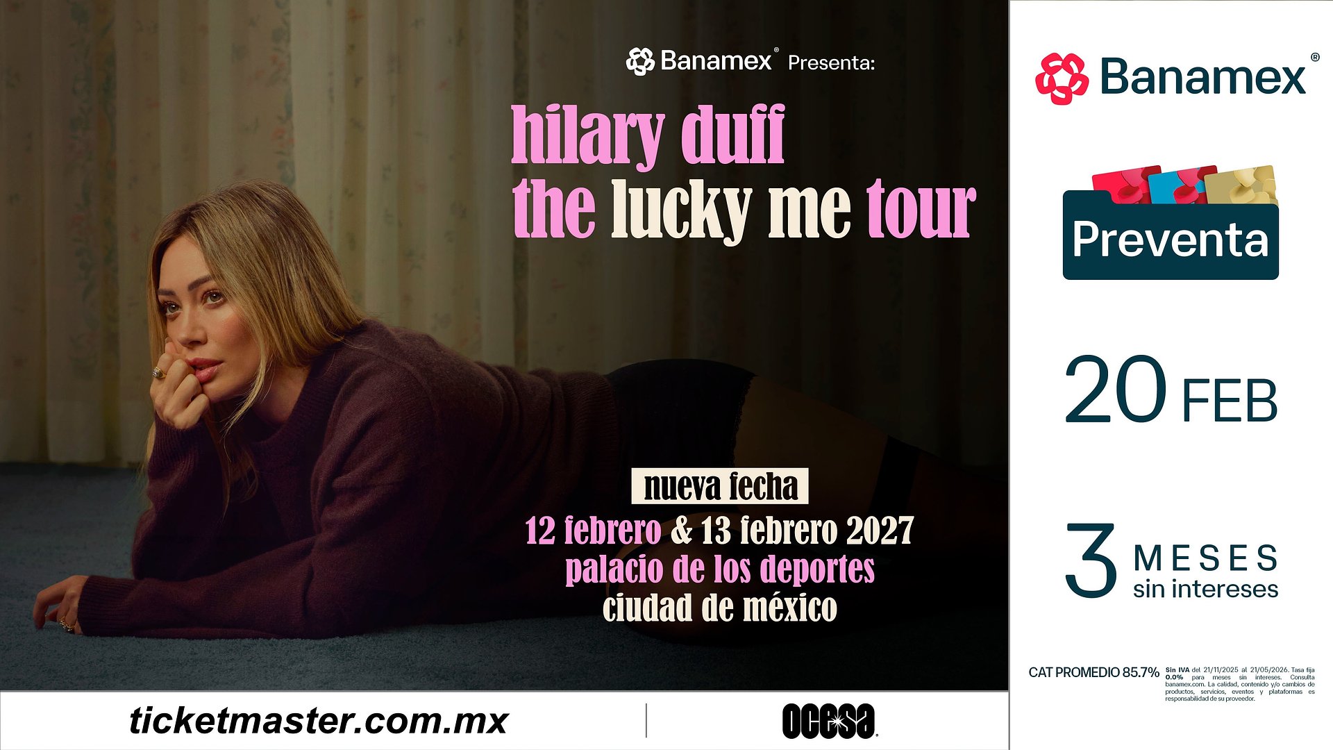 HILARY DUFF AGREGA MÚLTIPLES SHOWS A the lucky me tour DEBIDO A LA INCREÍBLE DEMANDA