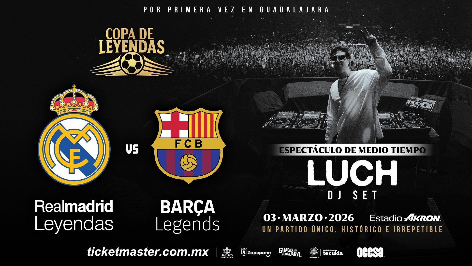 ¡LUCH PRENDERÁ EL MEDIO TIEMPO DE COPA DE LEYENDAS!