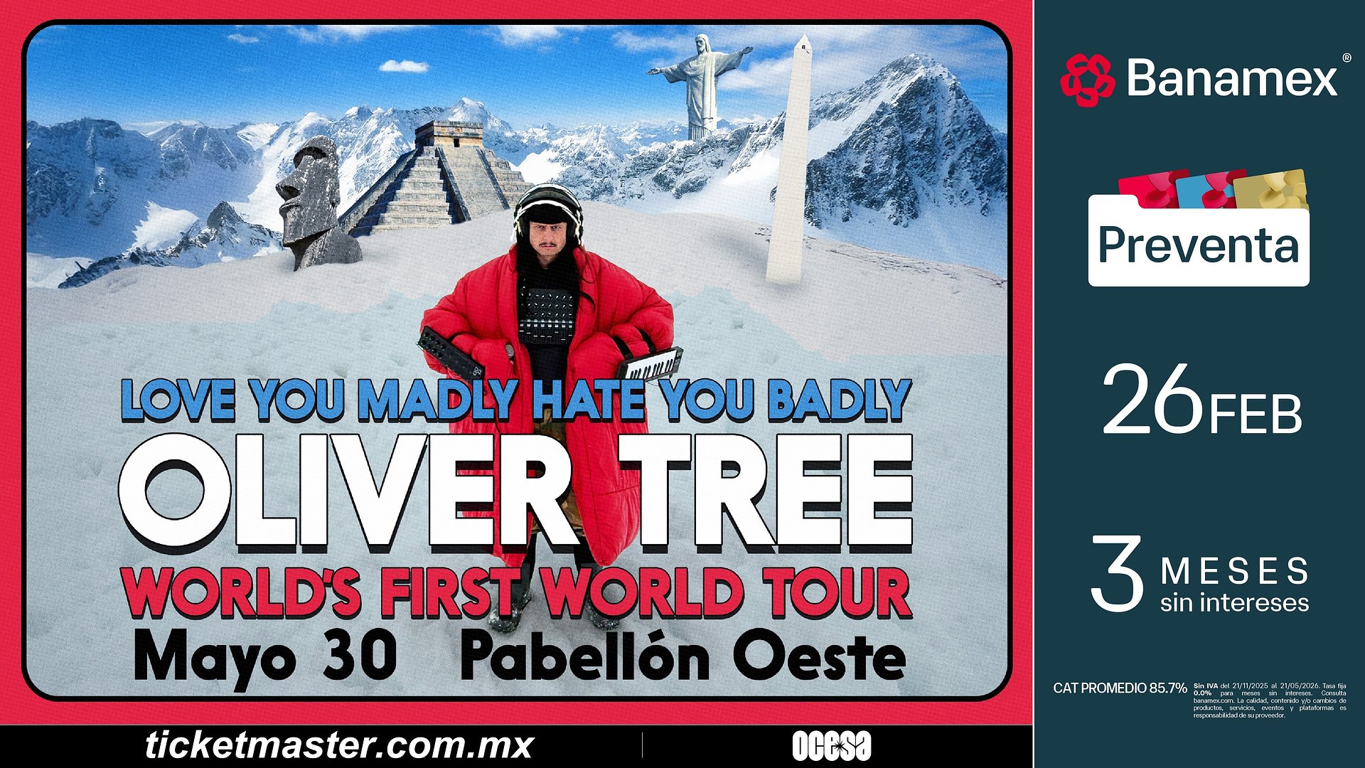 Oliver Tree aterriza en México para presentar el show más excéntrico del año