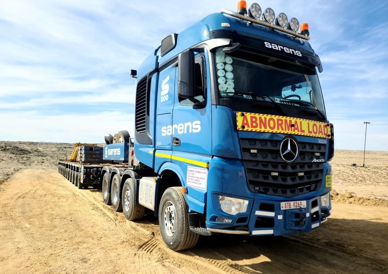 Sarens expands its operations in Namibia with a new logistics hub near Walvis Bay