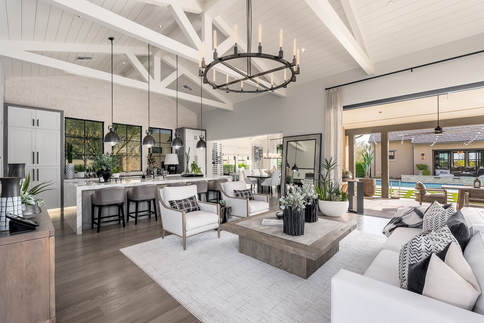 Exceptional Luxury Scottsdale Home with Coveted Cheval Farmhouse Floor Plan in Gated White Horse Community Listed for $5,999,950 by Coldwell Banker Realty