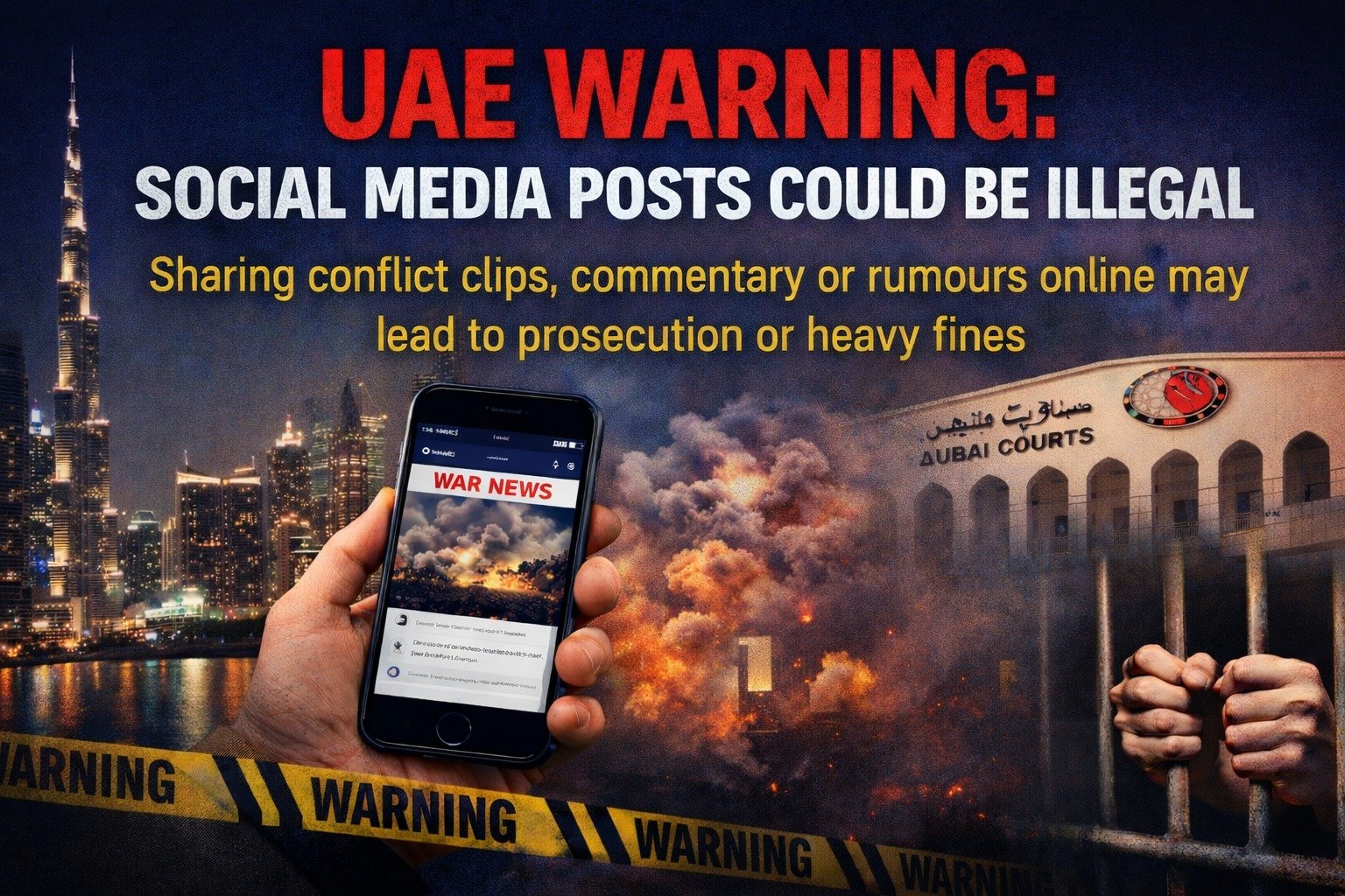 UAE Warning: Iran Social Posts Could Land You in Jail