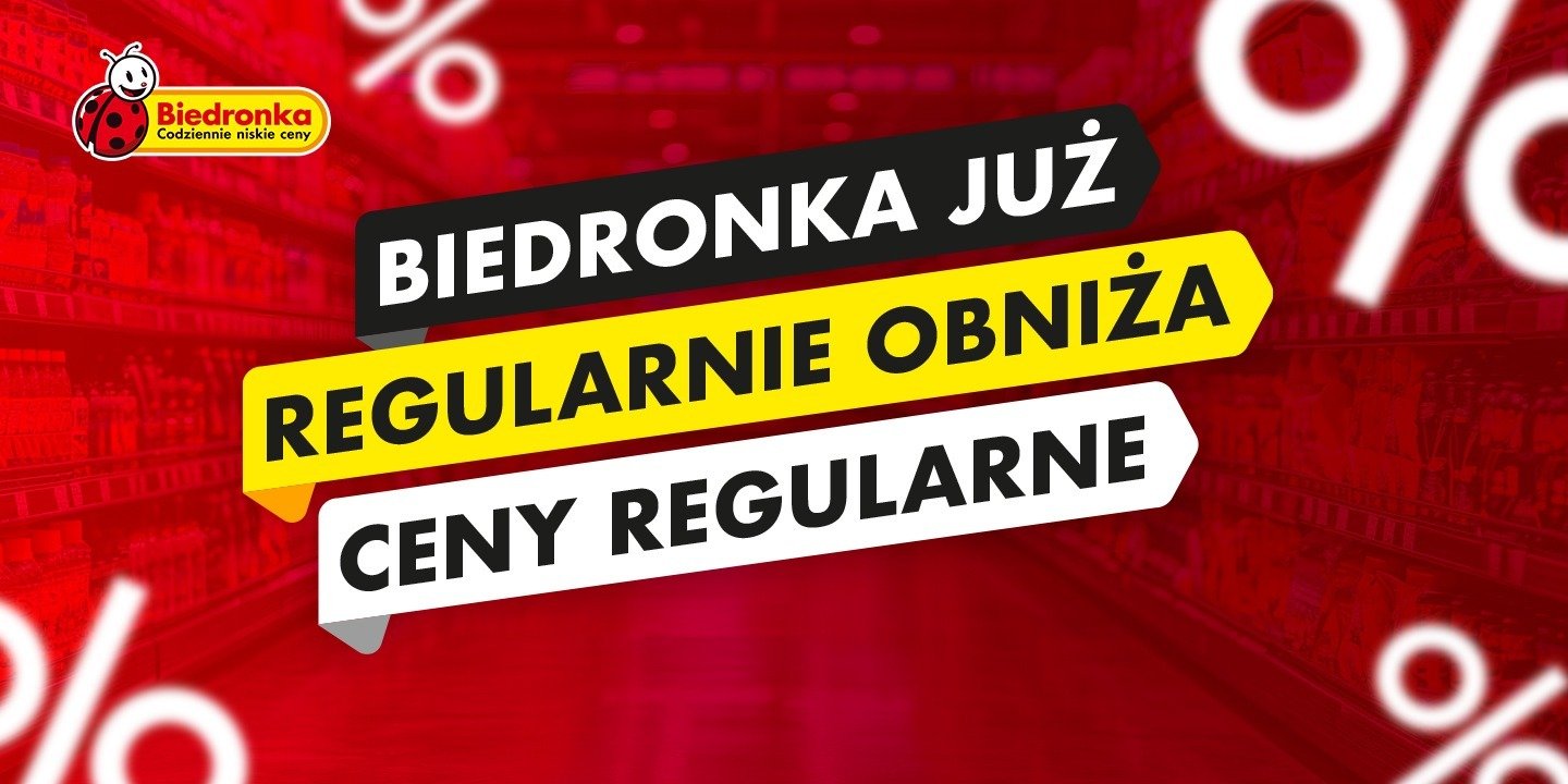 Biedronka już regularnie obniża ceny regularne