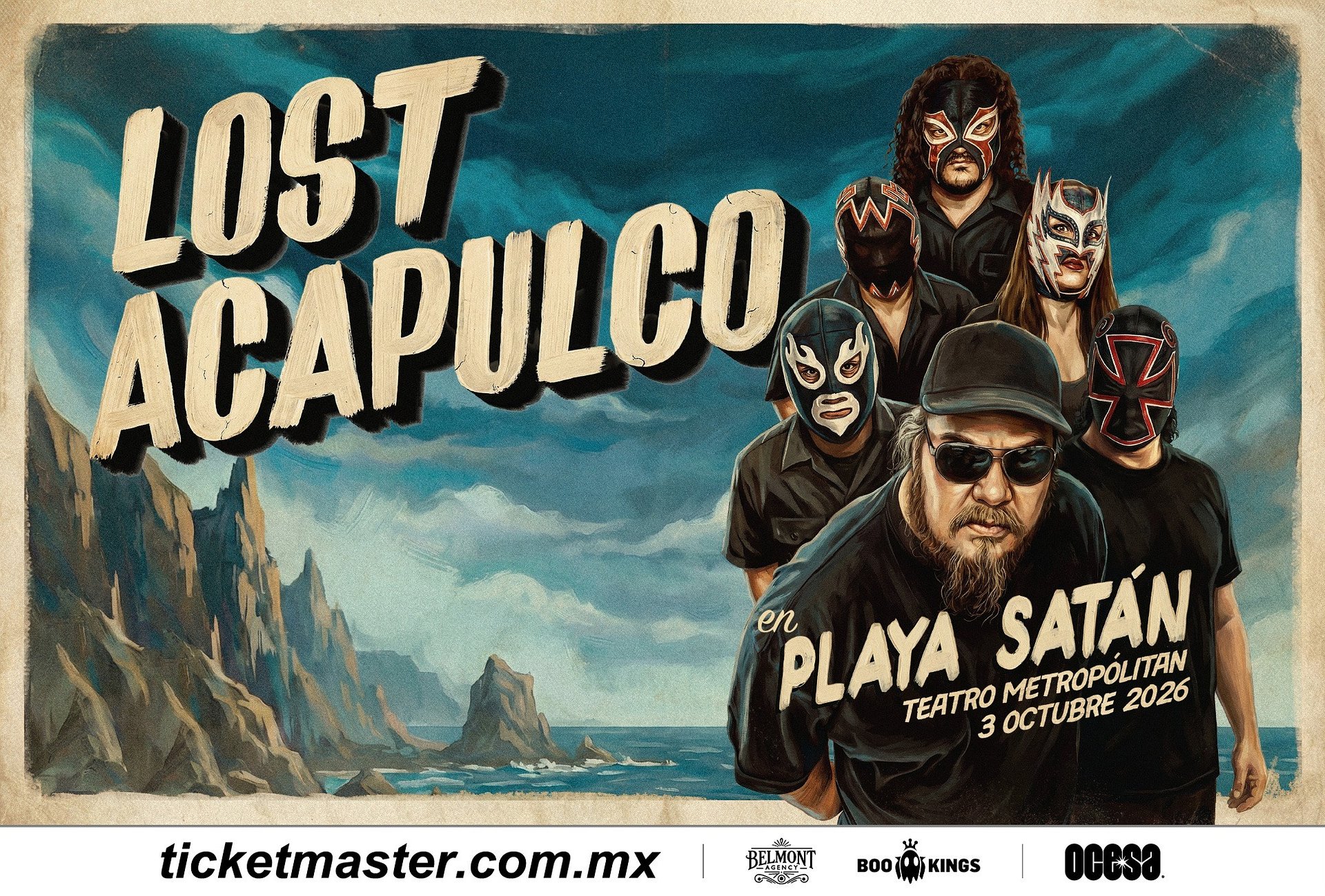 ¡MÁSCARAS, SURF Y REVERB EN EL METROPÓLITAN! LOST ACAPULCO REGRESA PARA UNA NOCHE DE CULTO