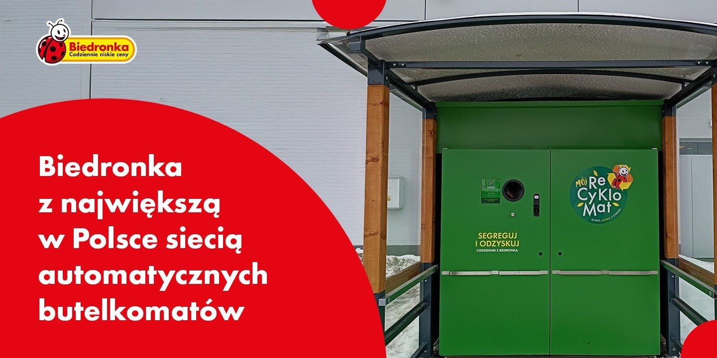 Biedronka z największą w Polsce siecią automatycznych butelkomatów