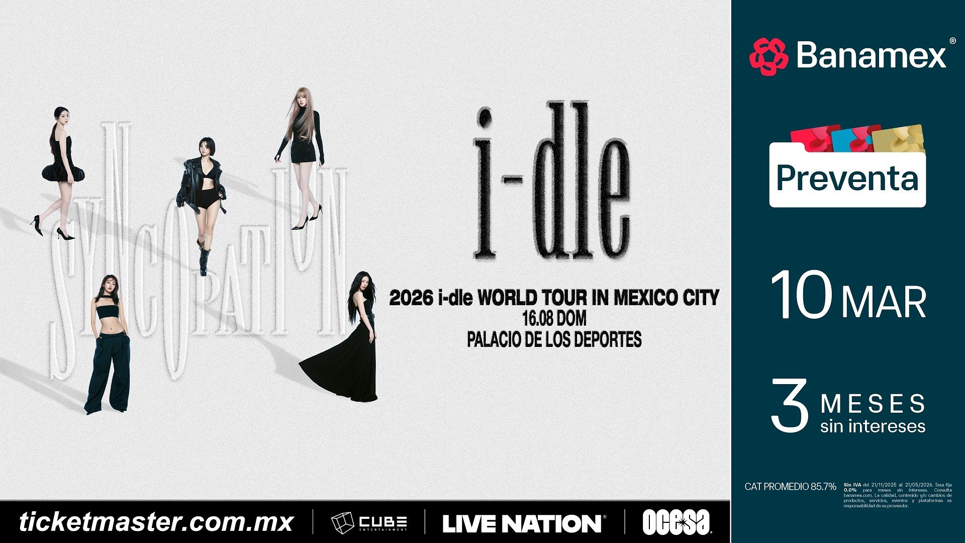 i-dle ANUNCIA SU GIRA DE ARENAS POR NORTEAMÉRICA 2026