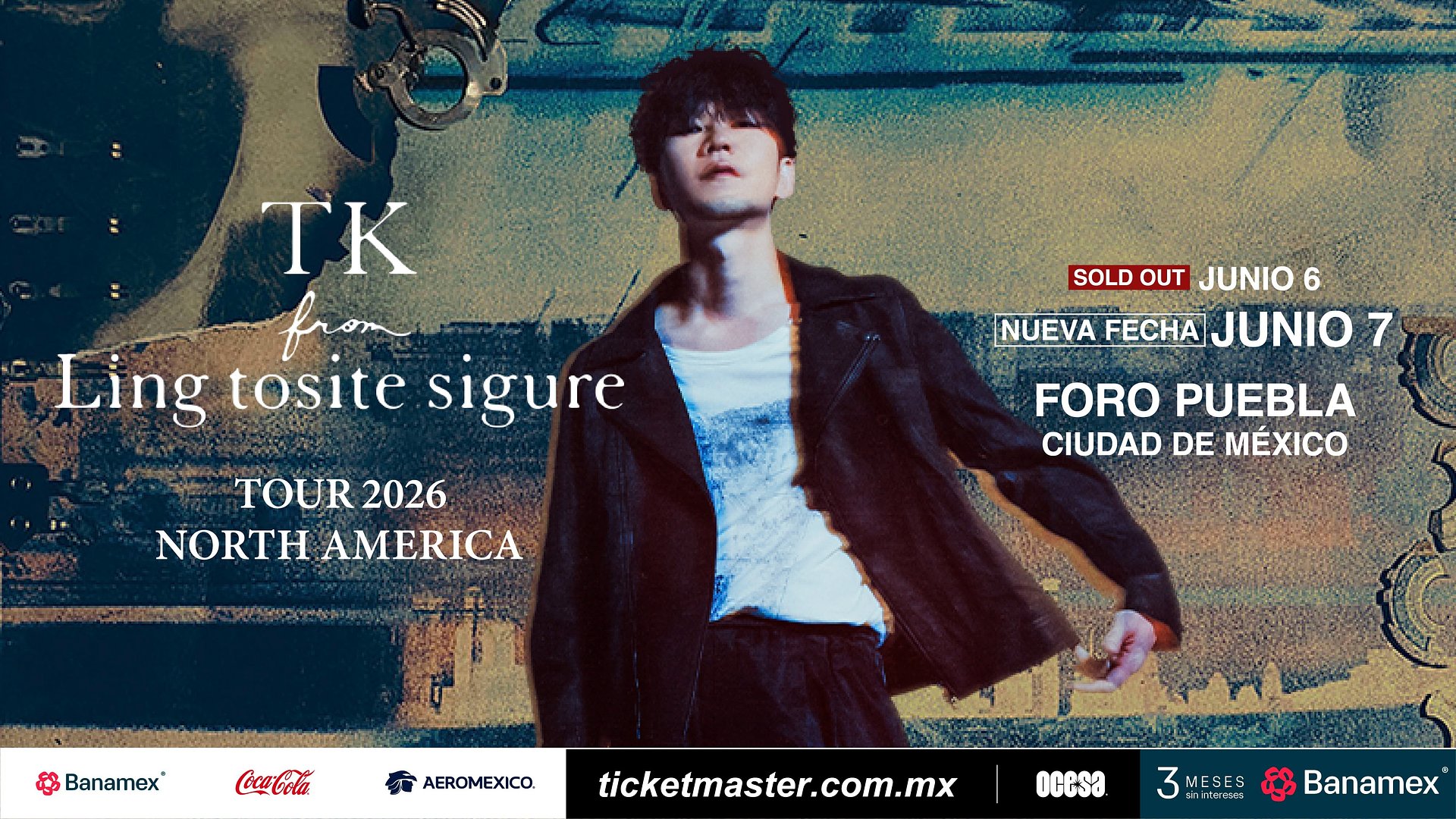 TK FROM LING TOSITE SIGURE ANUNCIA UNA SEGUNDA FECHA EN CDMX COMO PARTE DE SU TOUR 2026 NORTH AMERICA
