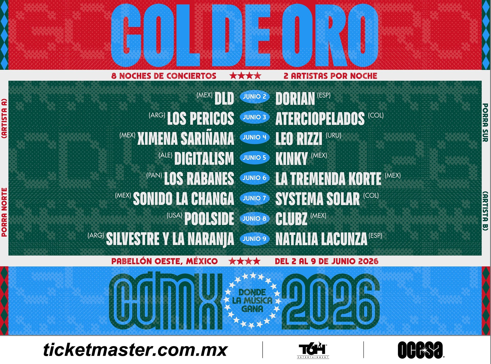Prepárate para vivir un match de futbol en Gol de Oro entre tus artistas favoritos: ¡Donde la música gana!