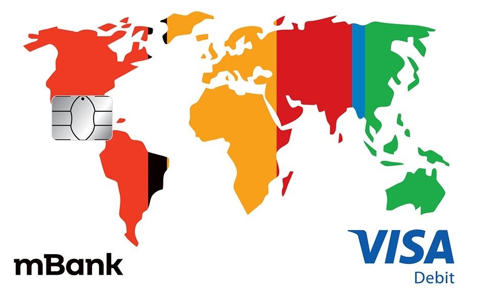 Karta Visa Podróże mBanku z tytułem Cashless Pay 2025