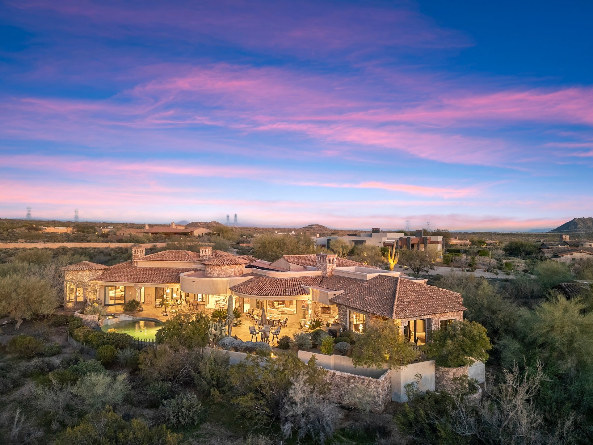 Tuscan-Inspired Residence on Serene Cul-De-Sac Overlooking the Mirabel Club’s Seventh Fairway & Mountains Listed for $5,500,000 by Coldwell Banker Realty