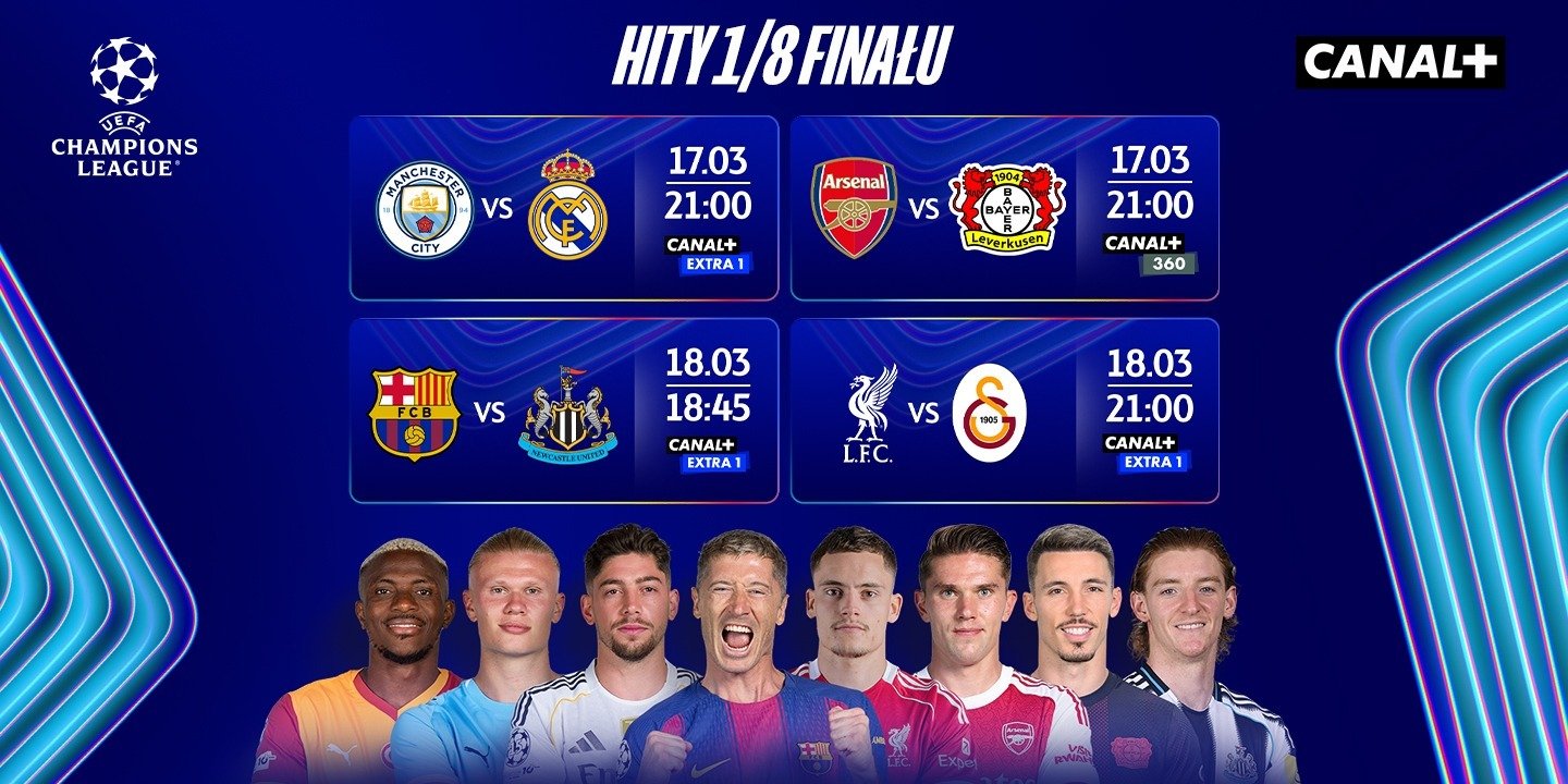 Rewanżowe starcia 1/8 finału UEFA Champions League