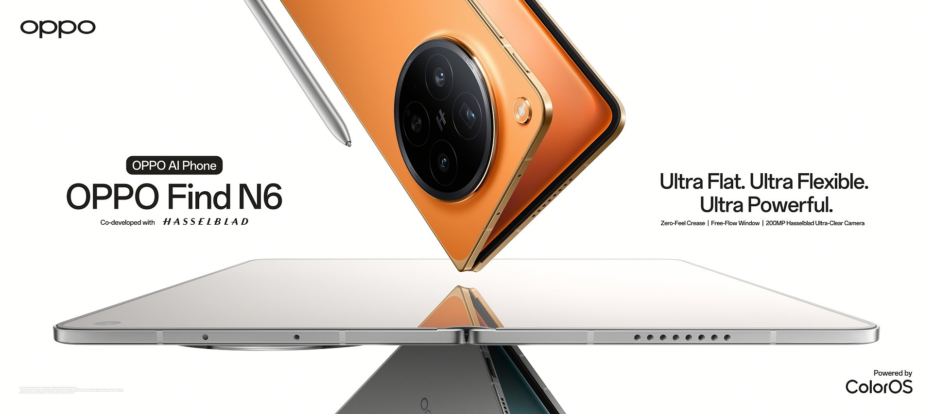 OPPO lança Find N6: o primeiro telemóvel dobrável do mundo sem vincos e com produtividade impulsionada por IA
