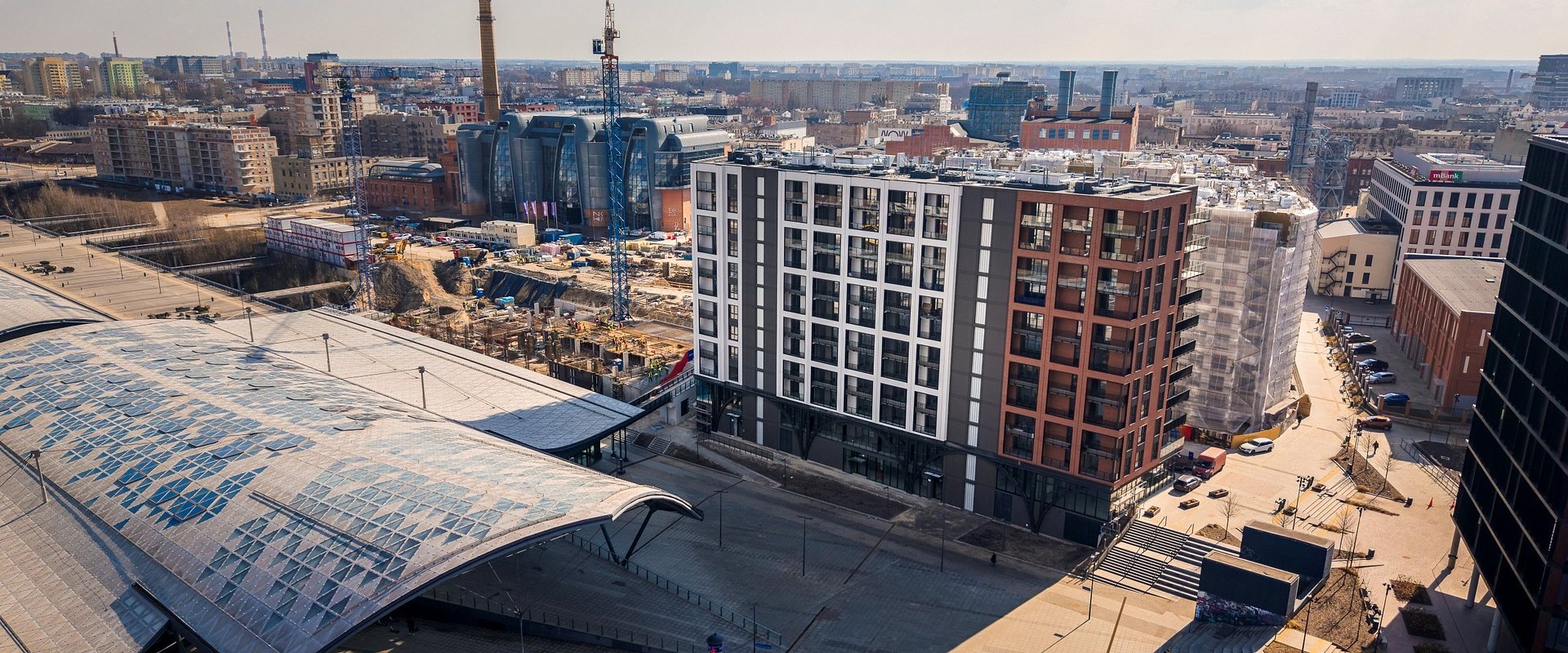 Pierwszy etap Flow z pozwoleniem na użytkowanie. Miastotwórczy projekt Archicom w Nowym Centrum Łodzi nabiera kształtu.