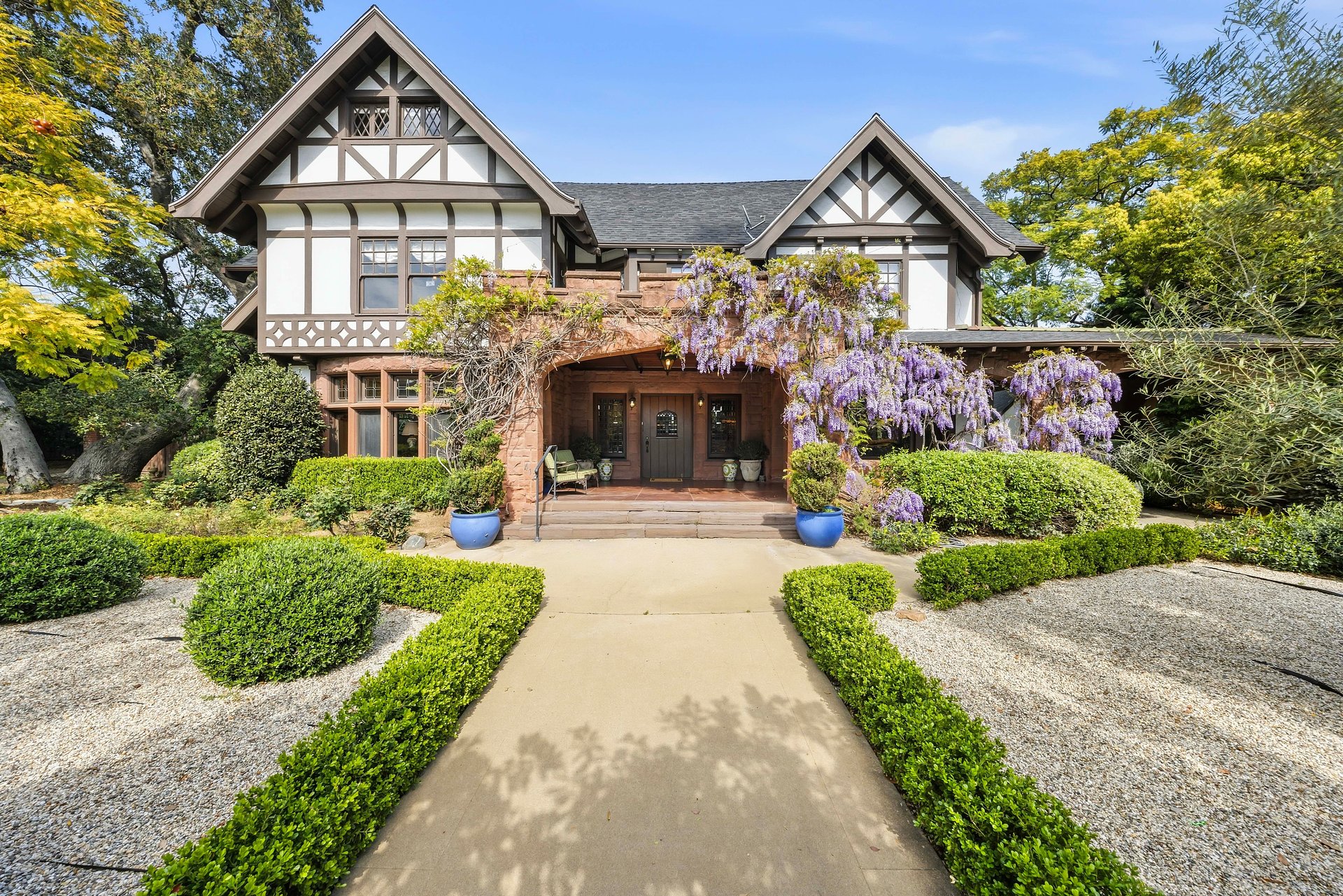 Landmark 1905 Tudor Revival Residence Designed by Kavanaugh & Barnes, Built by the F.O. Engstrum Company in South Pasadena's Oaklawn Historic District Listed for $5,400,000 by Coldwell Banker Realty