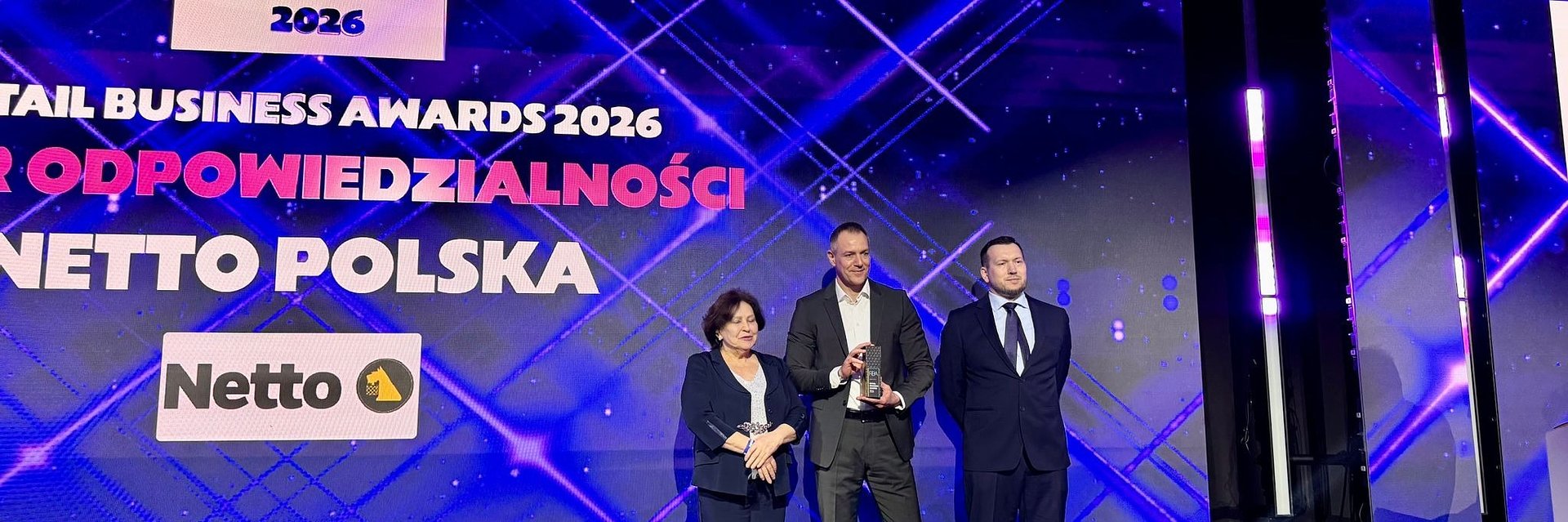 Netto Polska wyróżnione tytułem „Lider odpowiedzialności” w konkursie Retail Business Awards 2026