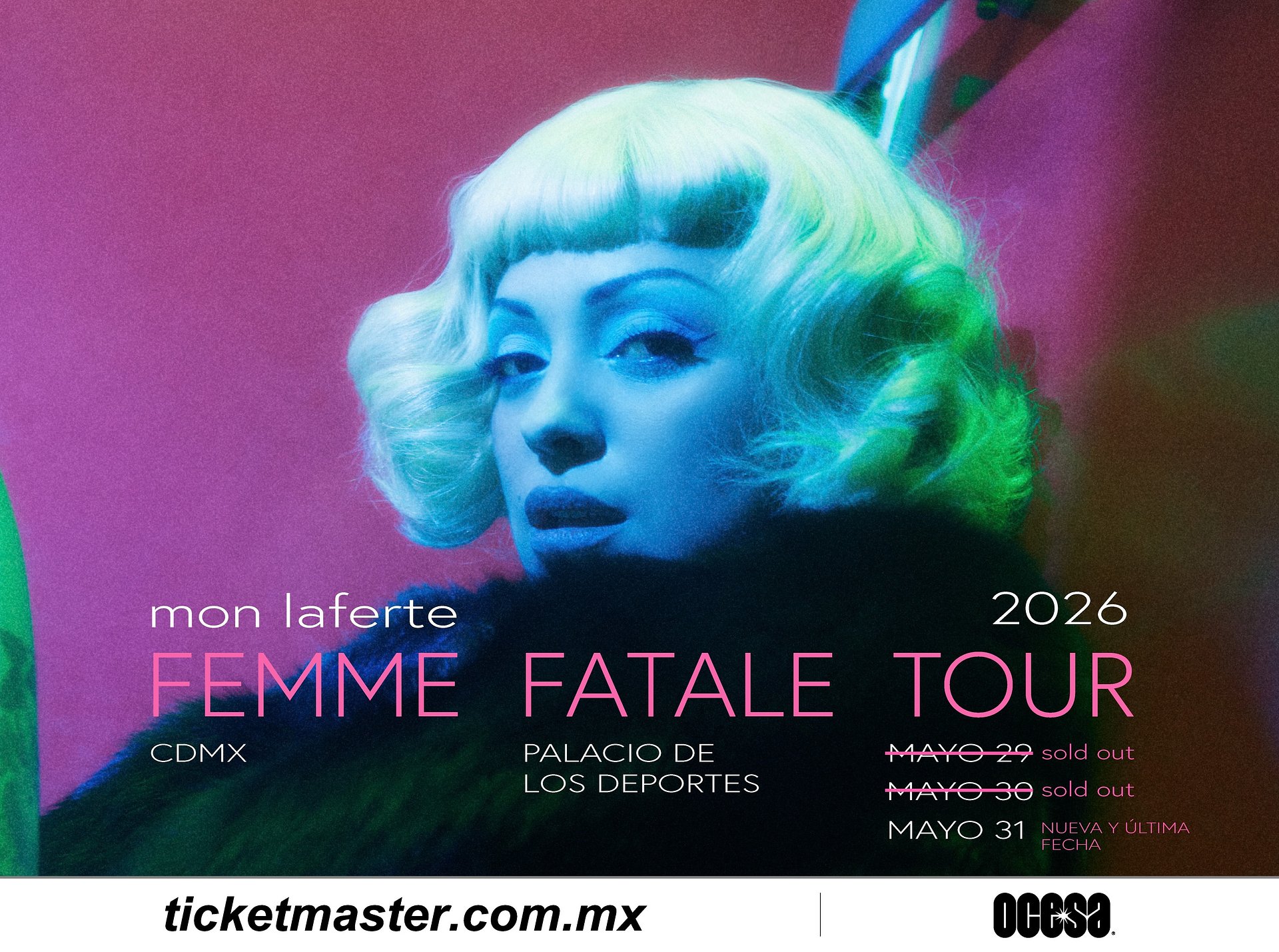 ¡FEMME FATALE TOUR TENDRÁ TRES NOCHES EN LA CIUDAD DE MÉXICO!