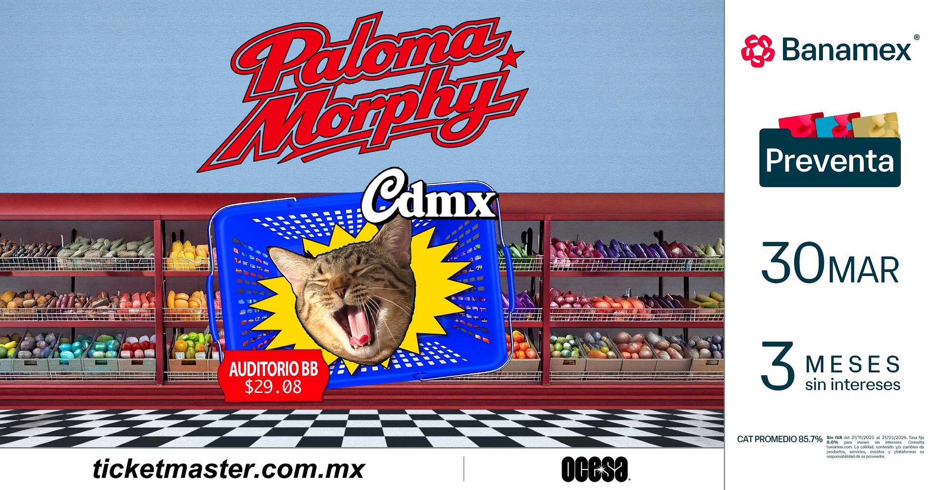 Paloma Murphy se presentará en el Auditorio BB