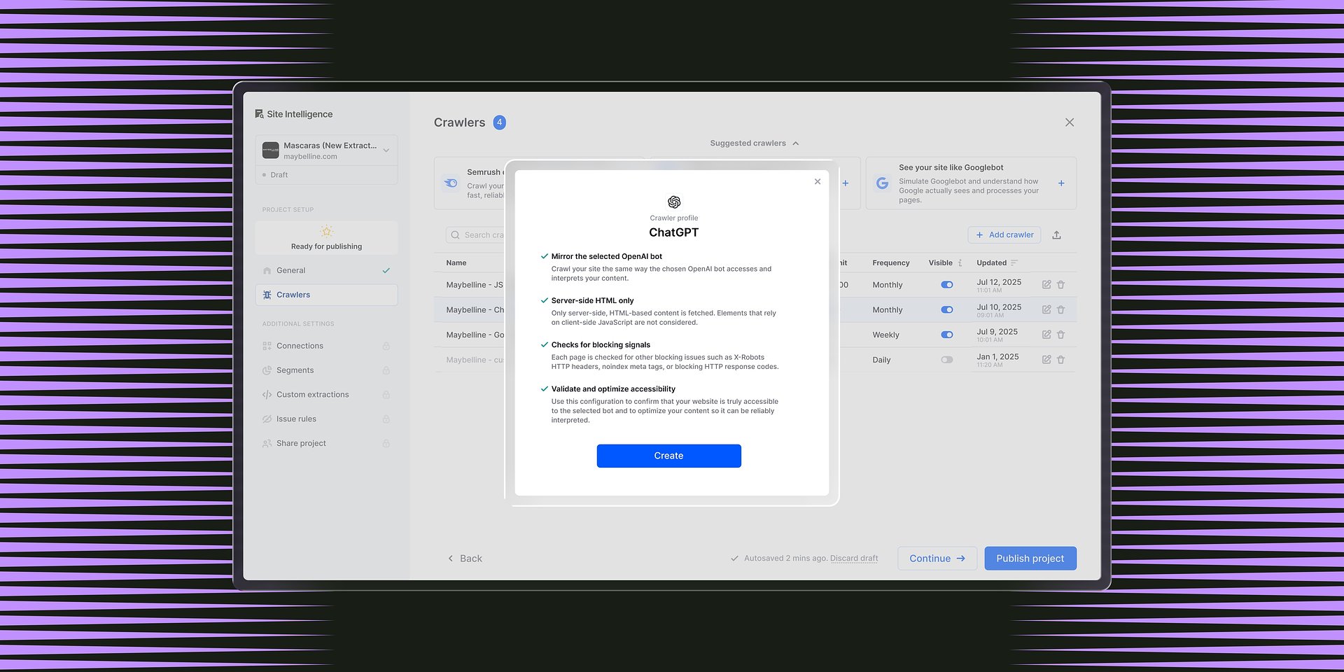 Enterprise Site Intelligence Adds Crawler Profiles for AI Agents and Search Bots