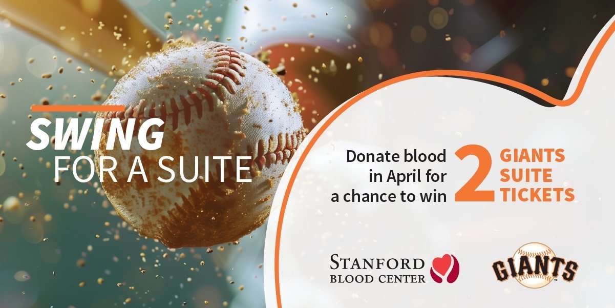 Swing for a Suite with the Giants by Donating Blood in April
