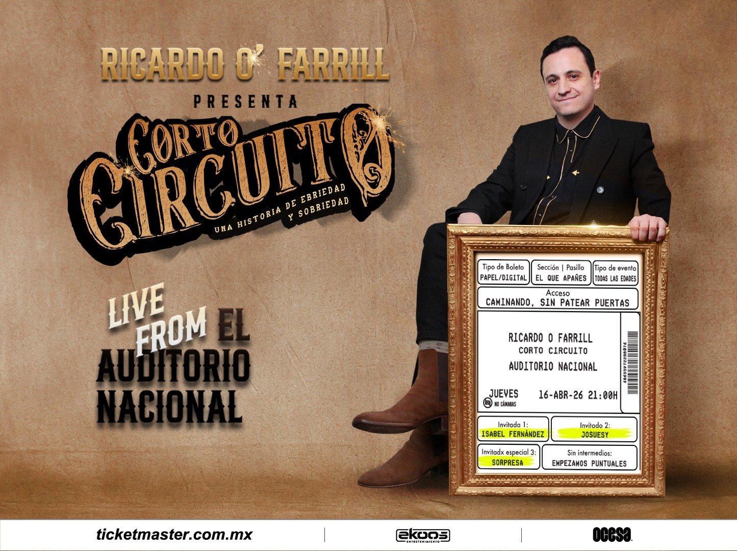 Invitación Conferencia de Prensa Ricardo O'Farrill - "Corto Circuito"