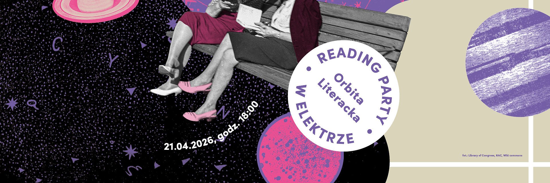 ORBITA LITERACKA | 21 kwietnia | spotkanie #3 ‒ Reading Party w Elektrze dla wszystkich miłośników_czek czytania oraz wspólnych spotkań przy kawie i muzyce