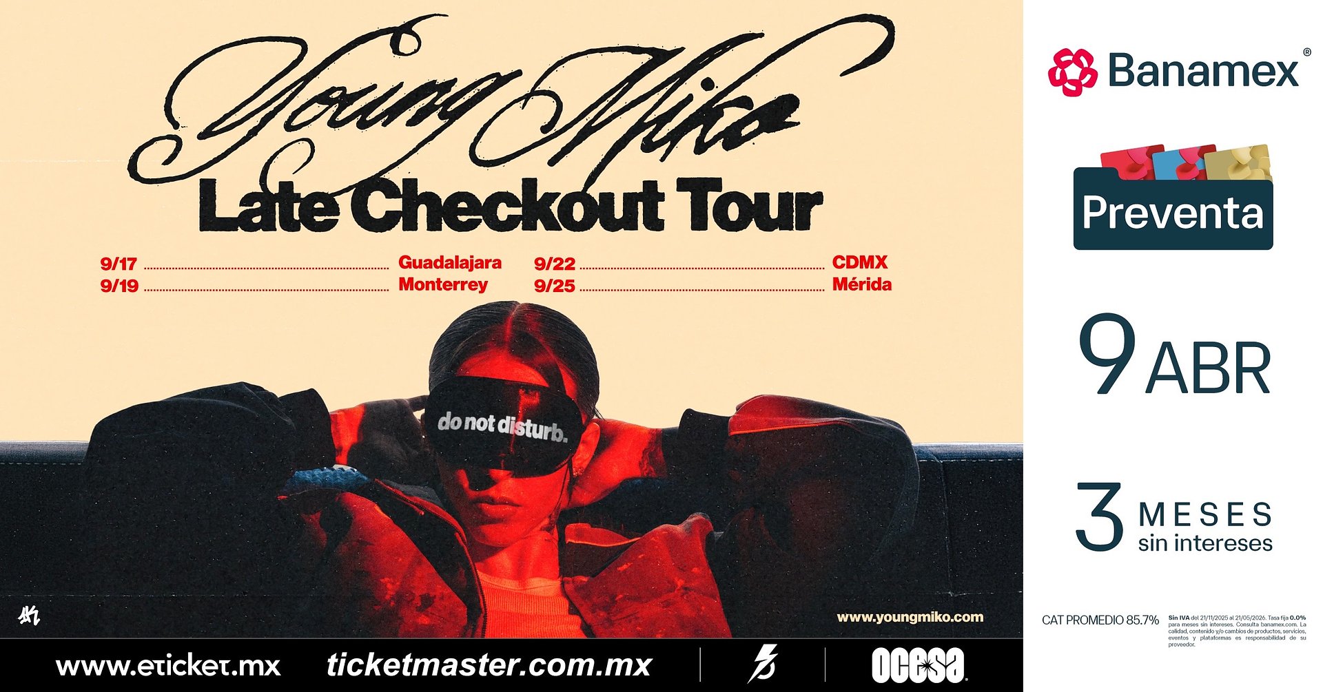 Young Miko se prepara para arrasar en México con el anuncio de su “Late Checkout Tour”