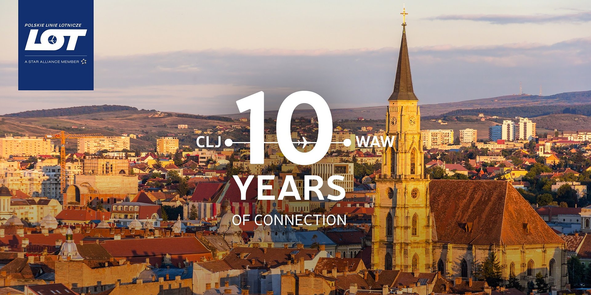 Świętuj 10-lecie połączenia PLL LOT do Klużu-Napoki w Szalonej Środzie