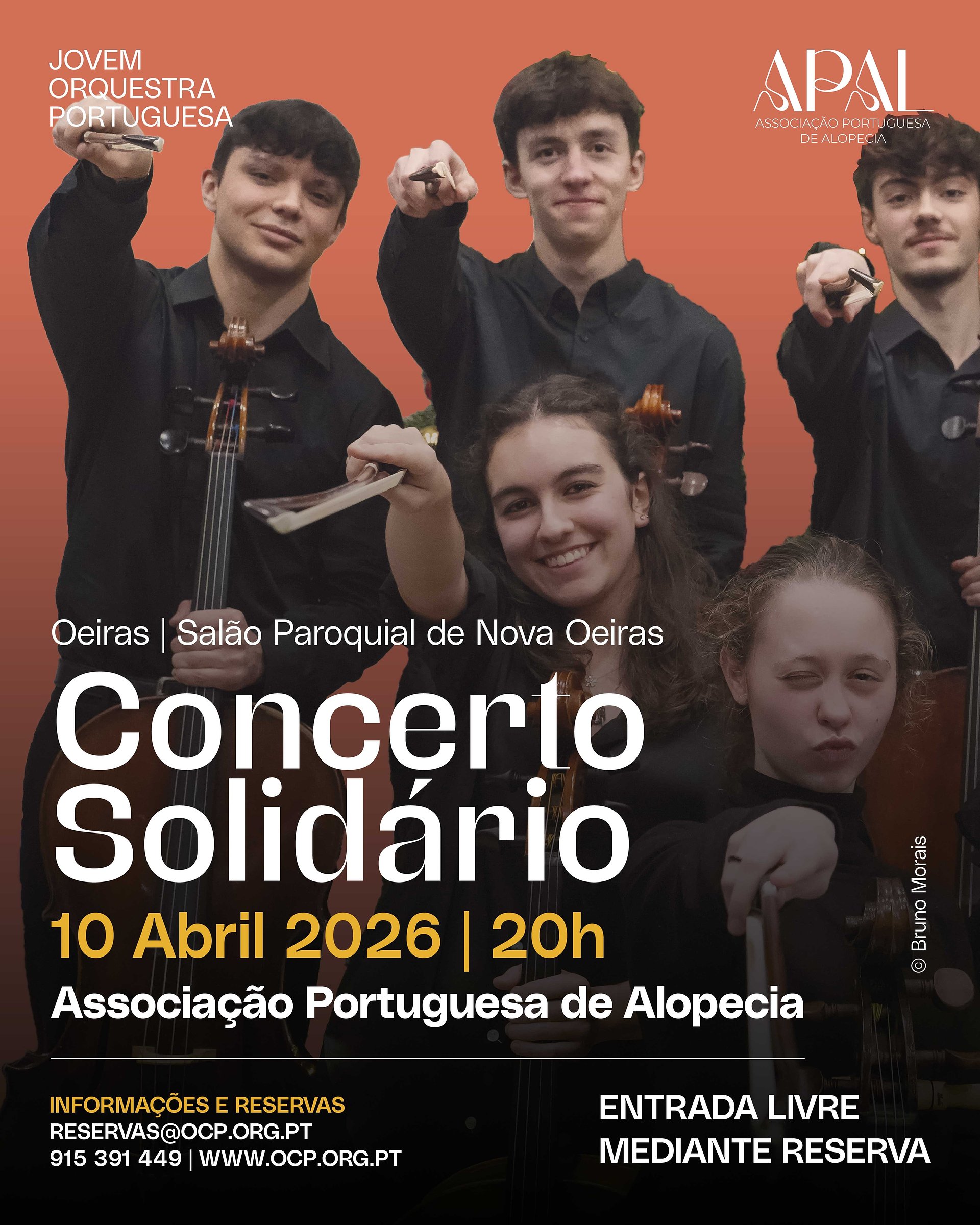 Jovem Orquestra Portuguesa junta-se à APAL para concerto solidário de Páscoa em Oeiras