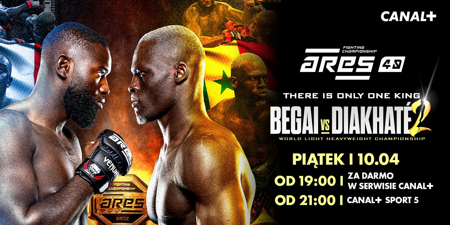 ARES FC 40 na żywo w CANAL+! Gala MMA dostępna za darmo w serwisie CANAL+