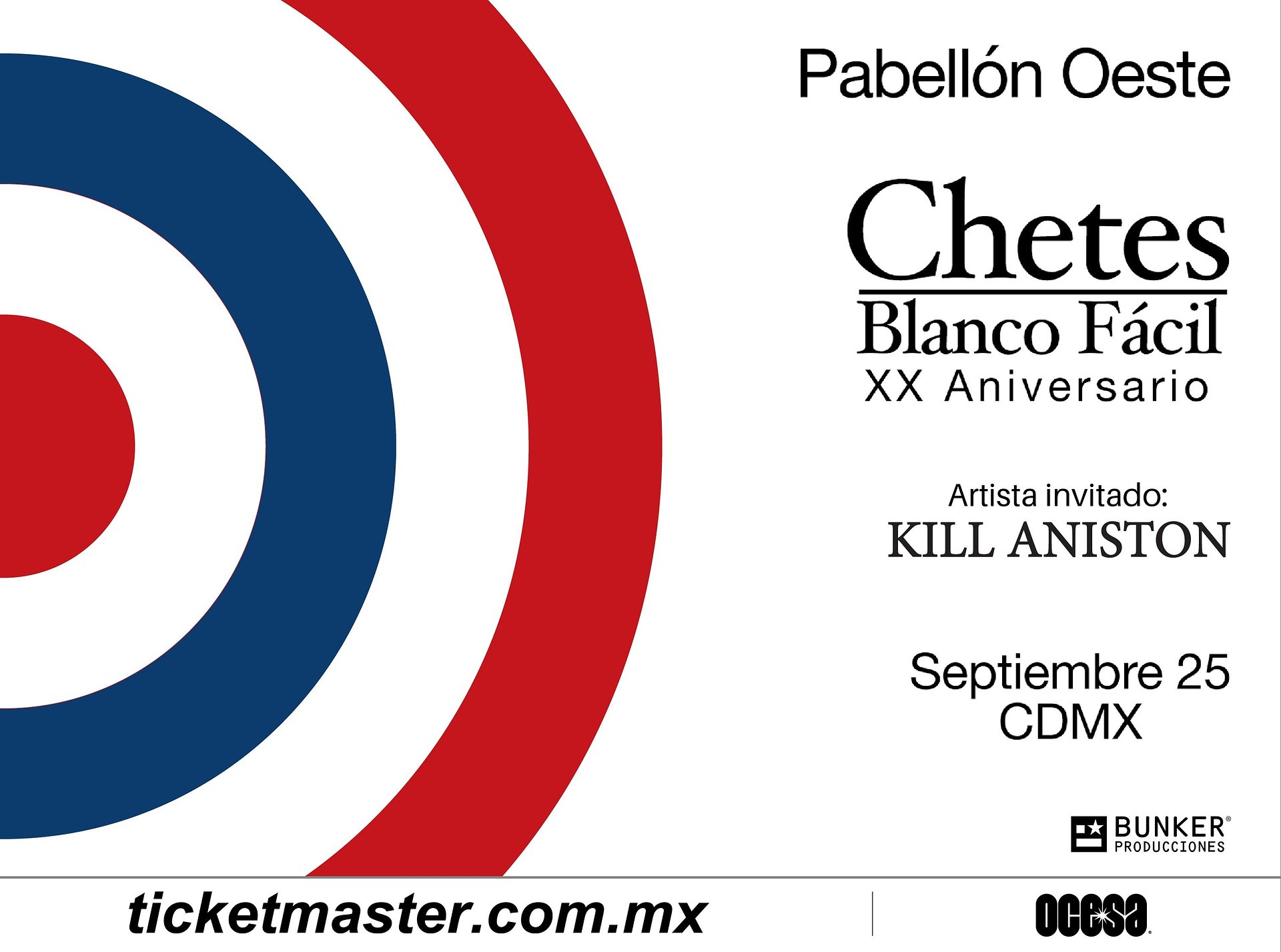 CHETES ANUNCIA CONCIERTO EN CDMX PARA CELEBRAR DOS DÉCADAS DE SU DISCO: BLANCO FÁCIL