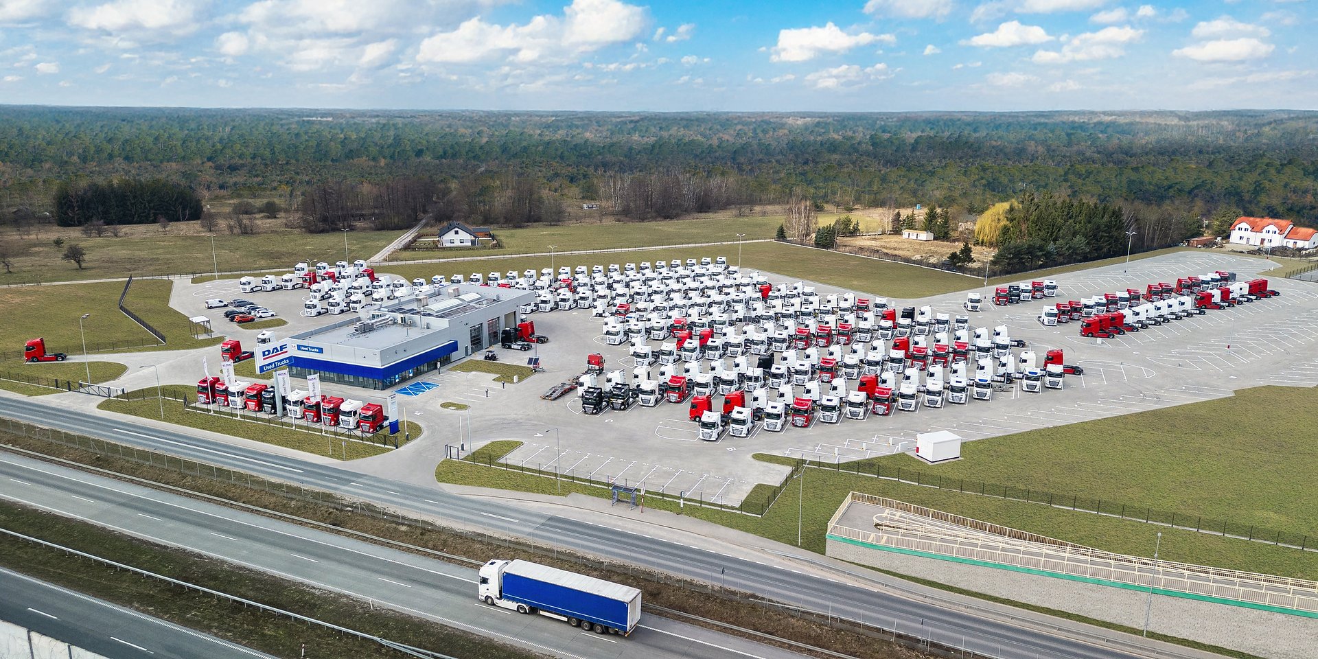 DAF Used Trucks Center, spanning nearly 34,000 sqm, completed near Warsaw with support from Cushman & Wakefield