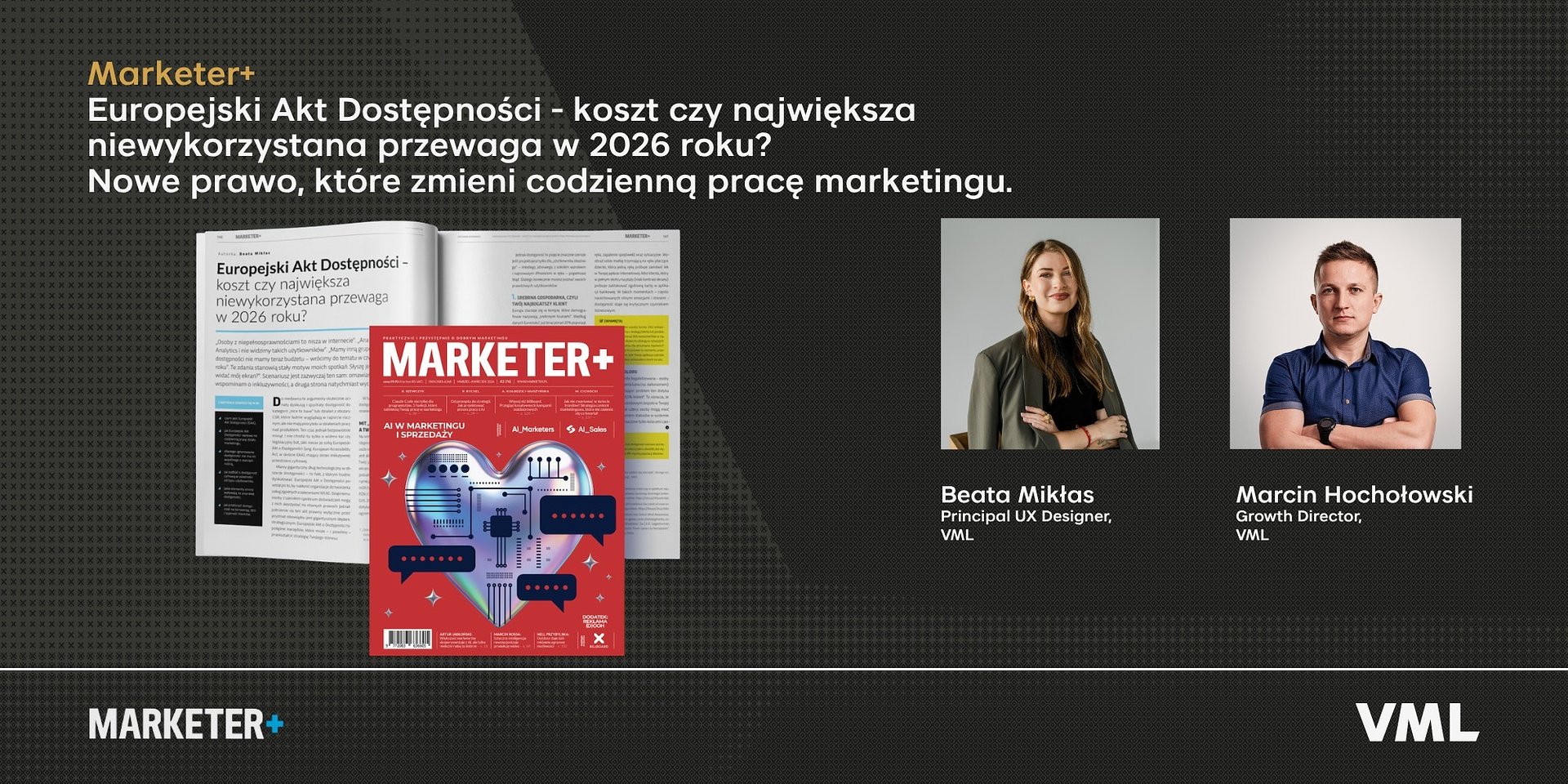 Beata Mikłas i Marcin Hochołowski dla Marketer+