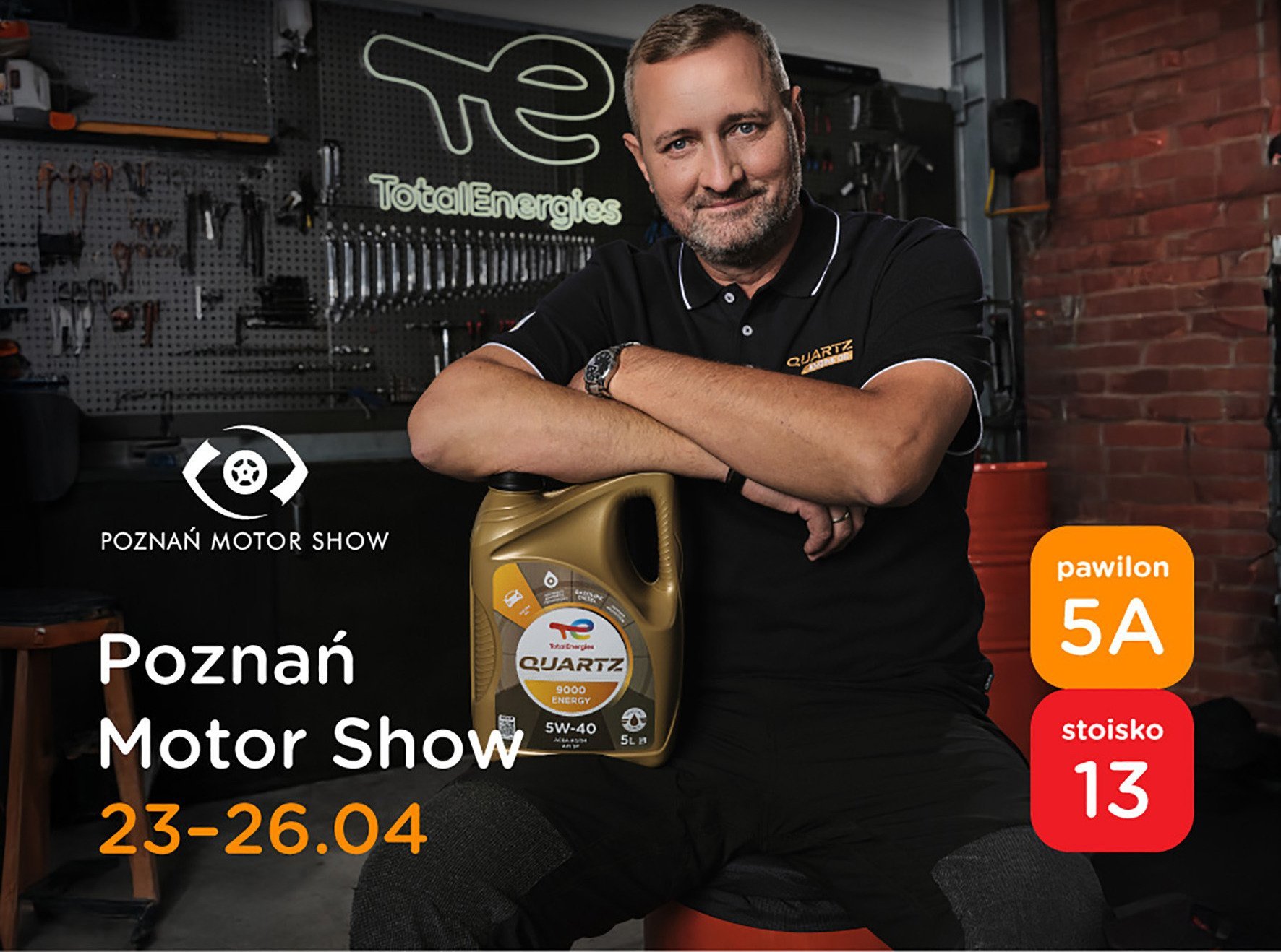 Spotkaj się z Adamem Klimkiem na stoisku TotalEnergies podczas Poznań Motor Show 2026!