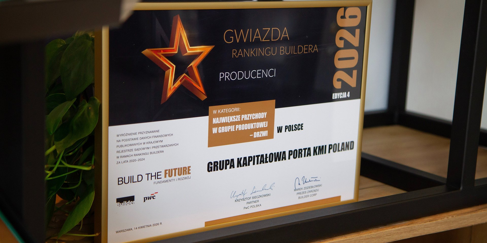 PORTA numerem jeden w Rankingu Buildera w kategorii producentów drzwi!