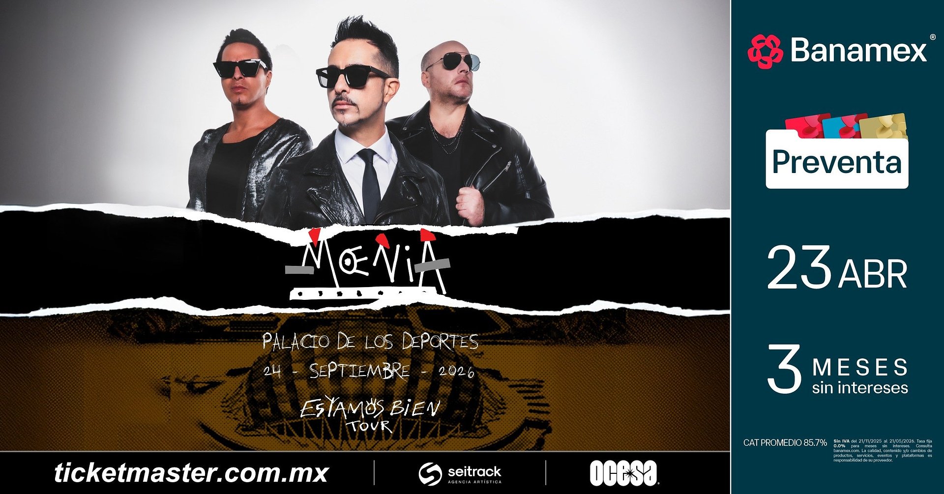 Moenia llega por primera vez al Palacio de los Deportes