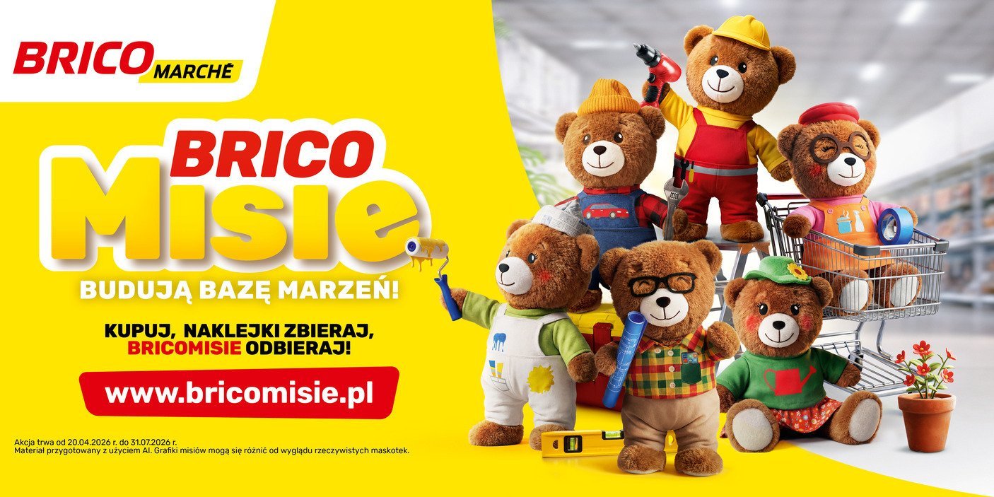 Bricomarché rusza z akcją lojalnościową „Bricomisie”. Nowa kampania łączy zakupy z rodzinną zabawą i edukacją