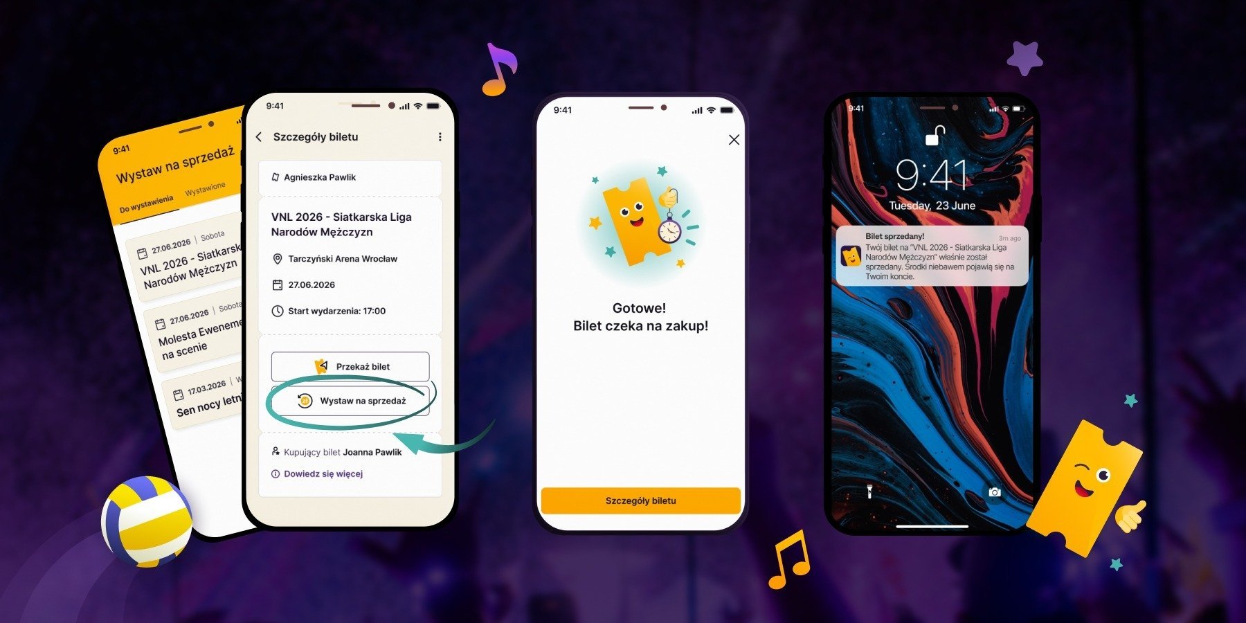 eBilet - lider sprzedaży biletów z grupy Allegro - uruchamia oficjalną usługę odsprzedaży biletów. Bezpiecznie, legalnie i w cenie regularnej