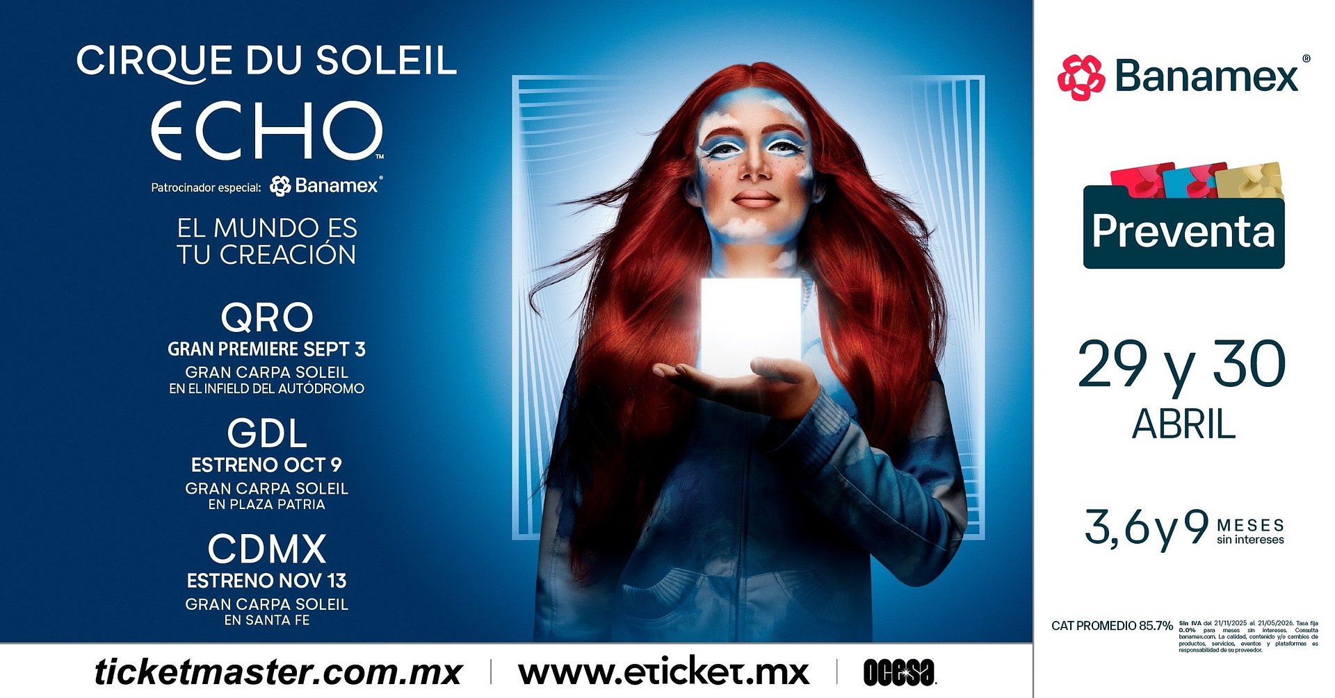 CIRQUE DU SOLEIL REGRESA A NUESTRO PAÍS CON ECHO, UN AUDAZ Y NUEVO ESPECTÁCULO BAJO LA GRAN CARPA