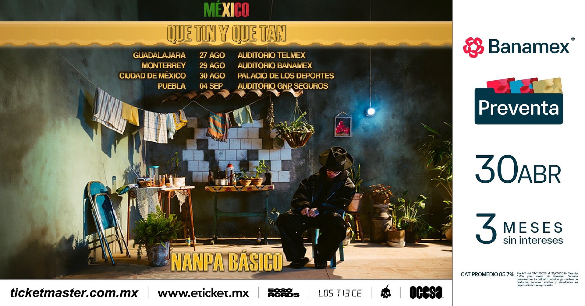 Nanpa Básico anuncia gira por México