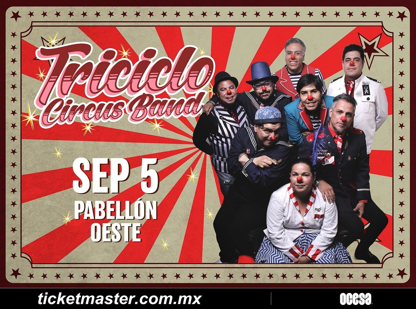 ¡NARICES ROJAS Y RITMOS DEL MUNDO! TRICICLO CIRCUS BAND REGRESA A LA CDMX PARA UNA NOCHE DE MAGIA CITADINA